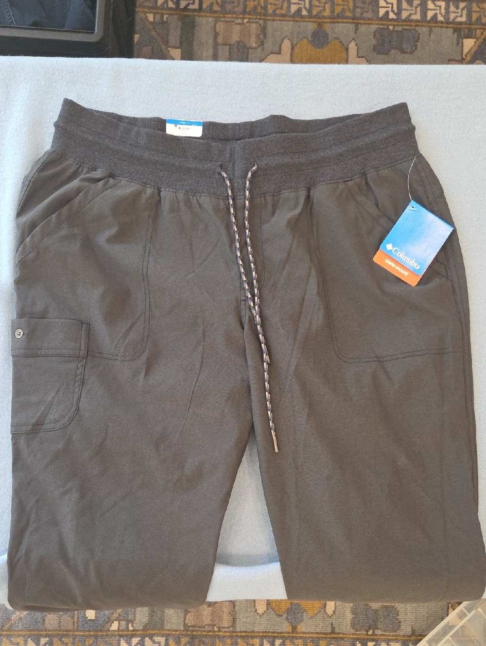 Columbia Women's Dark Olive Drawstring Cargo Capris